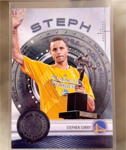 2025-26 Topps Basketball #MVP-6 Stephen Curry MVP Vault — front