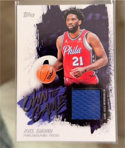 2025-26 Topps Own the Game #OTGA-JE Joel Embiid — front