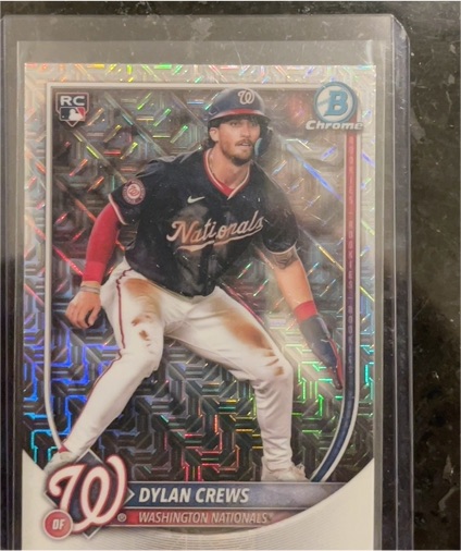2023 Bowman Chrome #RC Dylan Crews — front