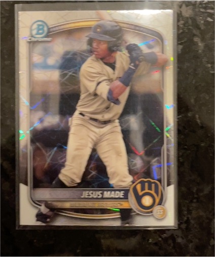 2025 Bowman Chrome #BCP-245 Jesus Made — front