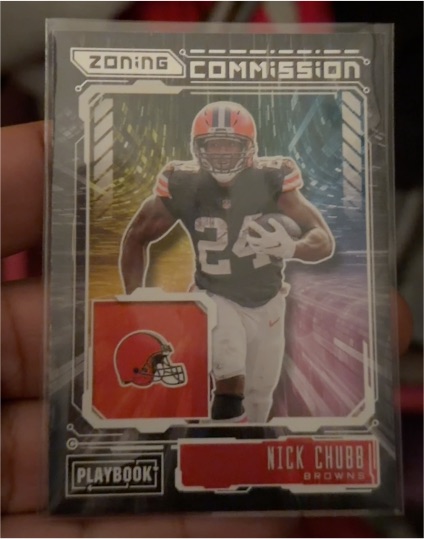 2021 Panini Playbook #ZC-NCH Nick Chubb — front