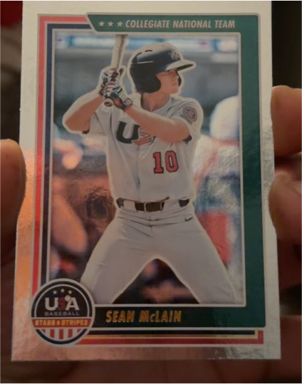 2022 Panini Stars & Stripes USA Baseball #20 Sean McLain — front