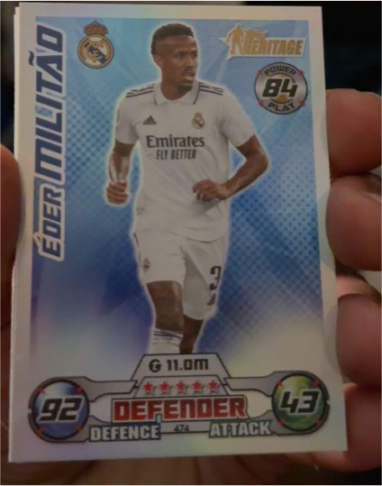 2022-23 Topps Match Attax Heritage #474 Eder Militao — front