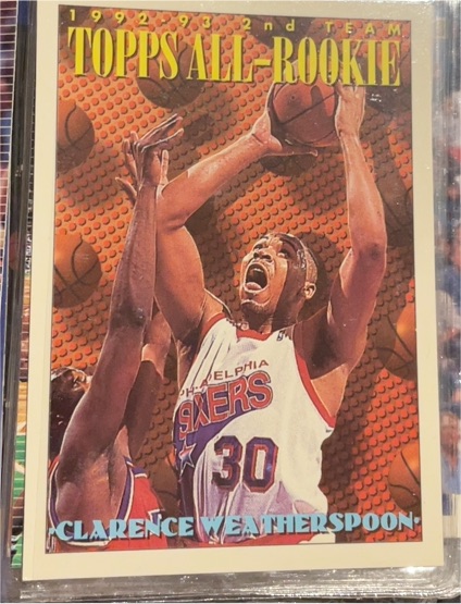 1993-94 Topps #179 Clarence Weatherspoon — front