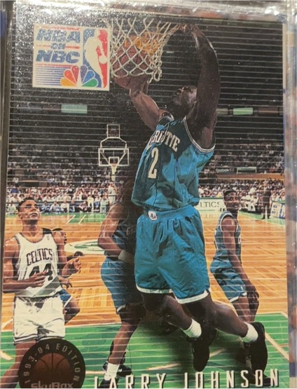 1993-94 SkyBox Premium #4 Larry Johnson — front
