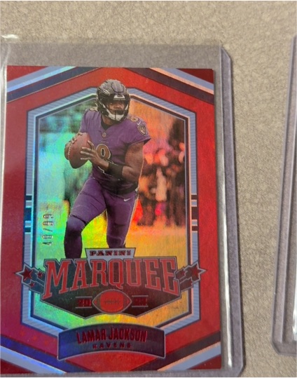 2022 Panini Chronicles Marquee Pink #MAR-6 Lamar Jackson — front