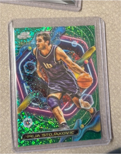 2023-24 Topps Chrome Cosmic #108 Peja Stojaković — front