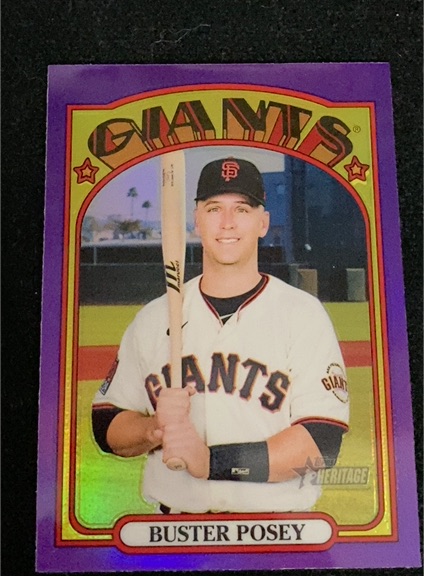 2021 Topps Heritage High Number #556 Buster Posey — front