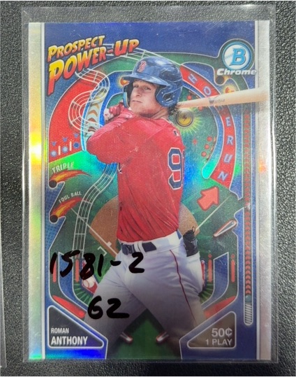2024 Bowman Chrome Prospect Power-Up #PP-13 Roman Anthony — front