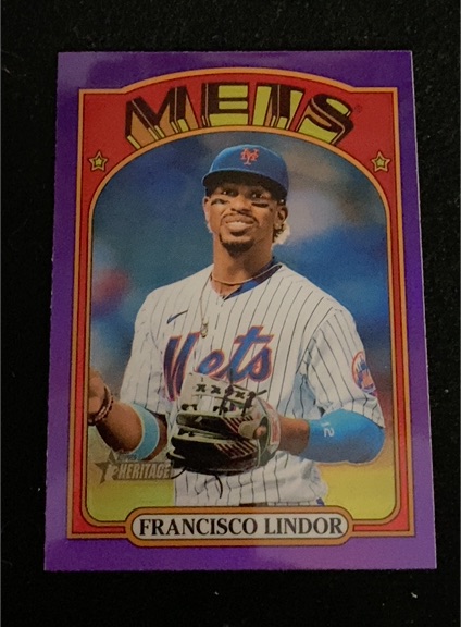 2021 Topps Heritage #501 Francisco Lindor — front
