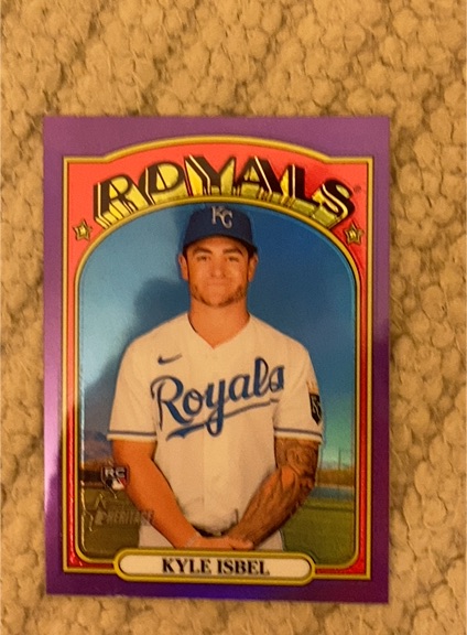 2021 Topps Heritage High Number #594 Kyle Isbel — front