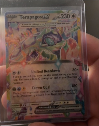 2024 Pokémon TCG Stellar Crown #128 Terapagos EX — front