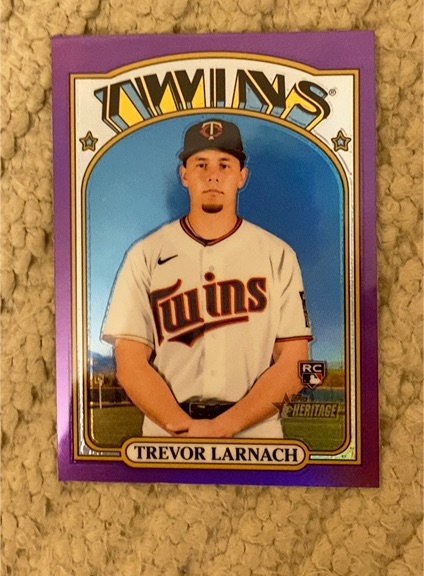 2021 Topps Heritage #622 Trevor Larnach — front