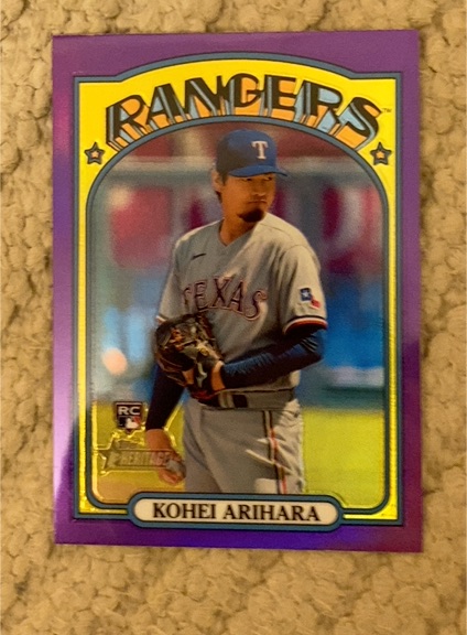 2021 Topps Heritage High Number #609 Kohei Arihara — front