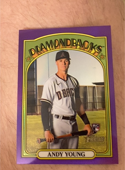 2021 Topps Heritage High Number #590 Andy Young — front