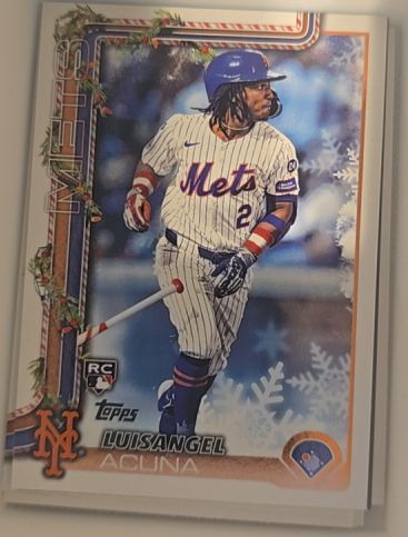 2025 Topps Holiday #H113 Luisangel Acuna — front