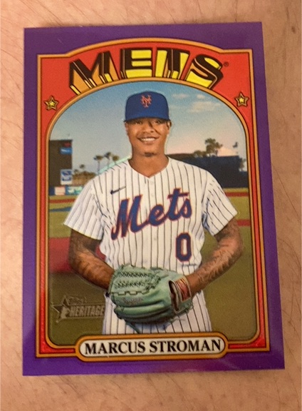 2021 Topps Heritage #579 Marcus Stroman — front