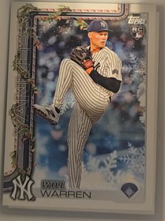 2025 Topps Holiday #H16 Will Warren Rookie — front