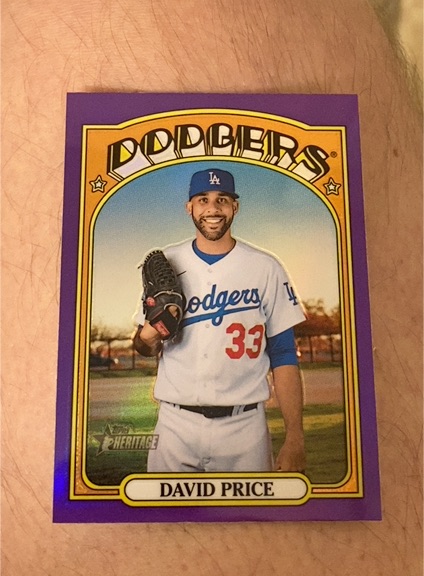 2021 Topps Heritage High Number #637 David Price — front
