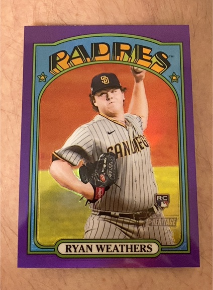 2021 Topps Heritage High Number #634 Ryan Weathers — front