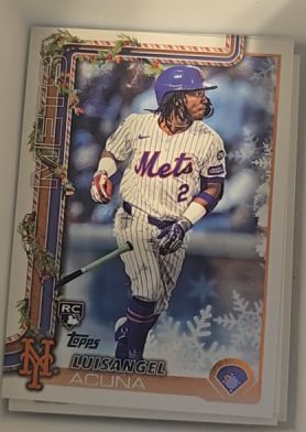 2025 Topps Holiday #H113 Luisangel Acuna — front