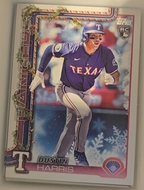 2025 Topps Holiday #H166 Dustin Harris — front