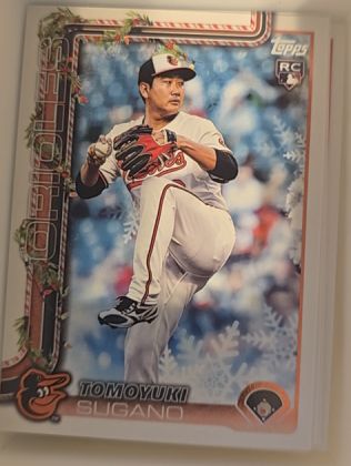 2025 Topps Holiday #H137 Tomoyuki Sugano — front