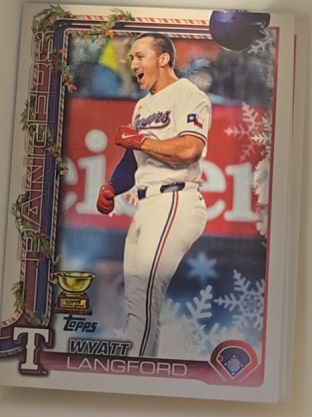 2025 Topps Holiday #H87 Wyatt Langford — front