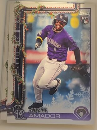 2025 Topps Holiday #H42 Adael Amador — front