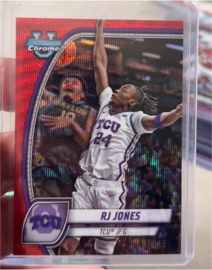 2024 Bowman University Chrome #84 RJ Jones — front