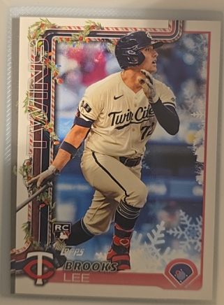 2025 Topps Holiday #H13 Brooks Lee — front