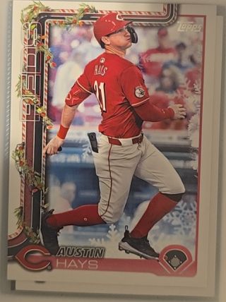 2025 Topps Holiday #H67 Austin Hays — front