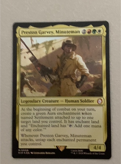 2022 Magic the Gathering Preston Garvey, Minuteman — front