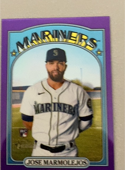 2021 Topps Heritage #340 Jose Marmolejos — front