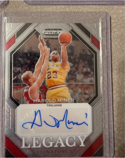 2024 Panini Prizm Draft Picks #LS-HMN Harold Miner Legacy Signatures — front