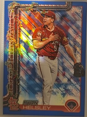 2025 Topps Holiday #H178 Ryan Helsley — front