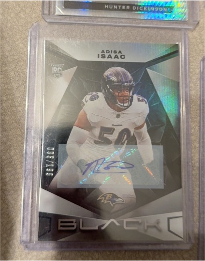 2024 Panini Black #101 Adisa Isaac — front