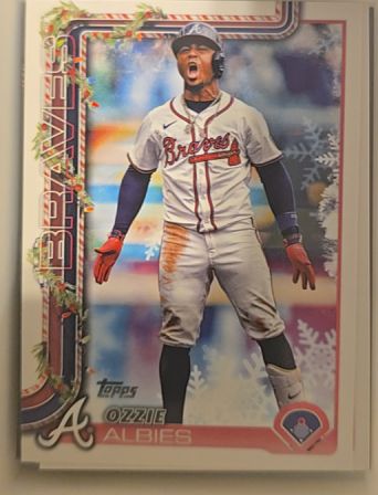2025 Topps Holiday #H36 Ozzie Albies — front