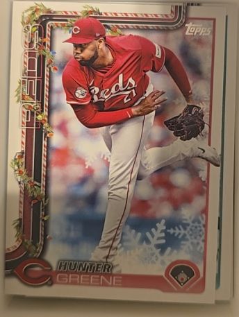 2025 Topps Holiday #H139 Hunter Greene — front