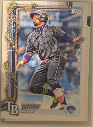 2025 Topps Holiday #H20 Yandy Diaz — front