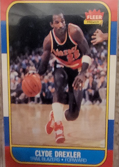 1986-87 Fleer #32 Clyde Drexler — front