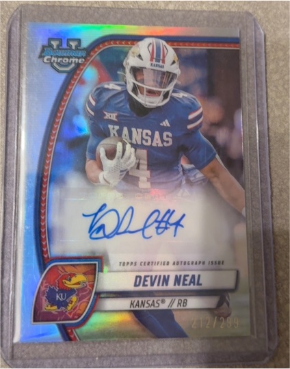 2024 Bowman Chrome University #PA-DNE Devin Neal — front