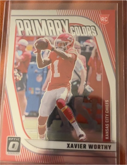2024 Donruss Optic #7 Xavier Worthy Rookie Primary Colors — front
