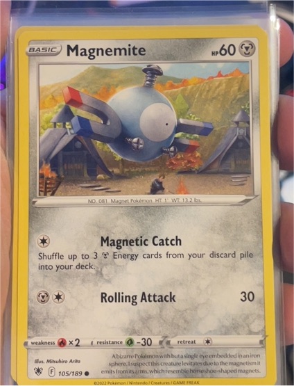 2022 Pokemon Astral Radiance #105 Magnemite — front