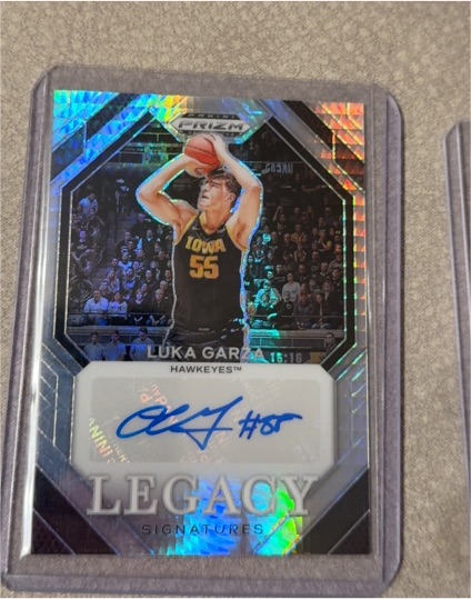 2024 Panini Prizm Draft Picks Legacy Signatures #LS-LGZ Luka Garza — front