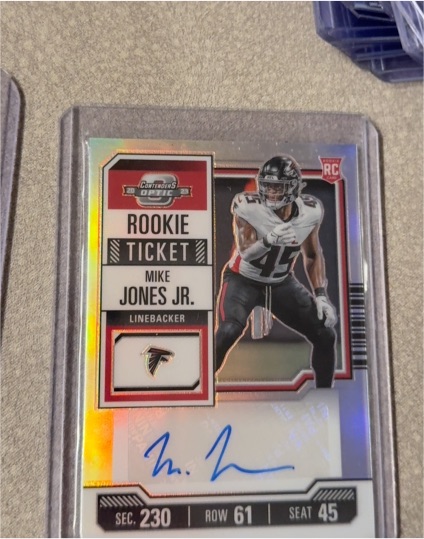 2023 Panini Contenders Optic #190 Mike Jones Jr. — front