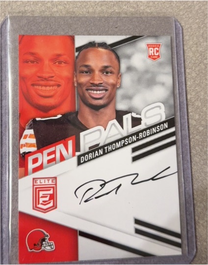 2023 Panini Donruss Elite Pen Pals #PPDTR Dorian Thompson-Robinson — front