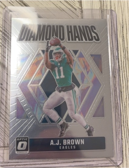 2024 Panini Donruss Optic #9 A.J. Brown Diamond Hands — front
