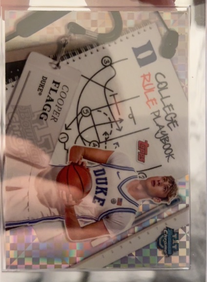 2024-25 Bowman Chrome University #CRP-5 Cooper Flagg College Rule Playbook — front