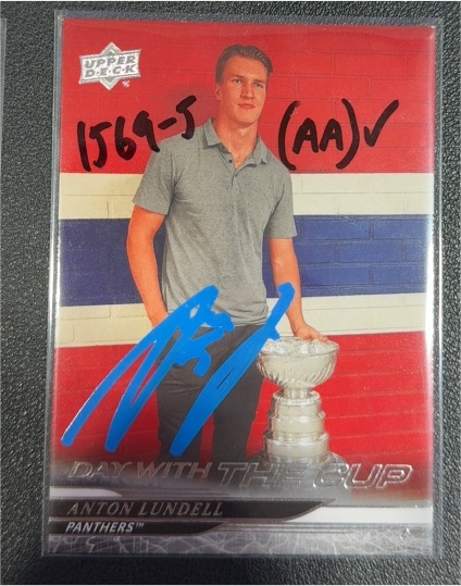 2022 Upper Deck Day With The Cup #1569-5 Anton Lundell — front